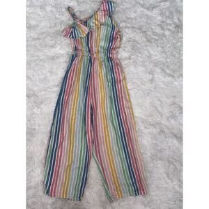 A.T.U.N. Girls 11/12 Multicolor Striped Sleeveless Romper. Adorable, Grt Quality